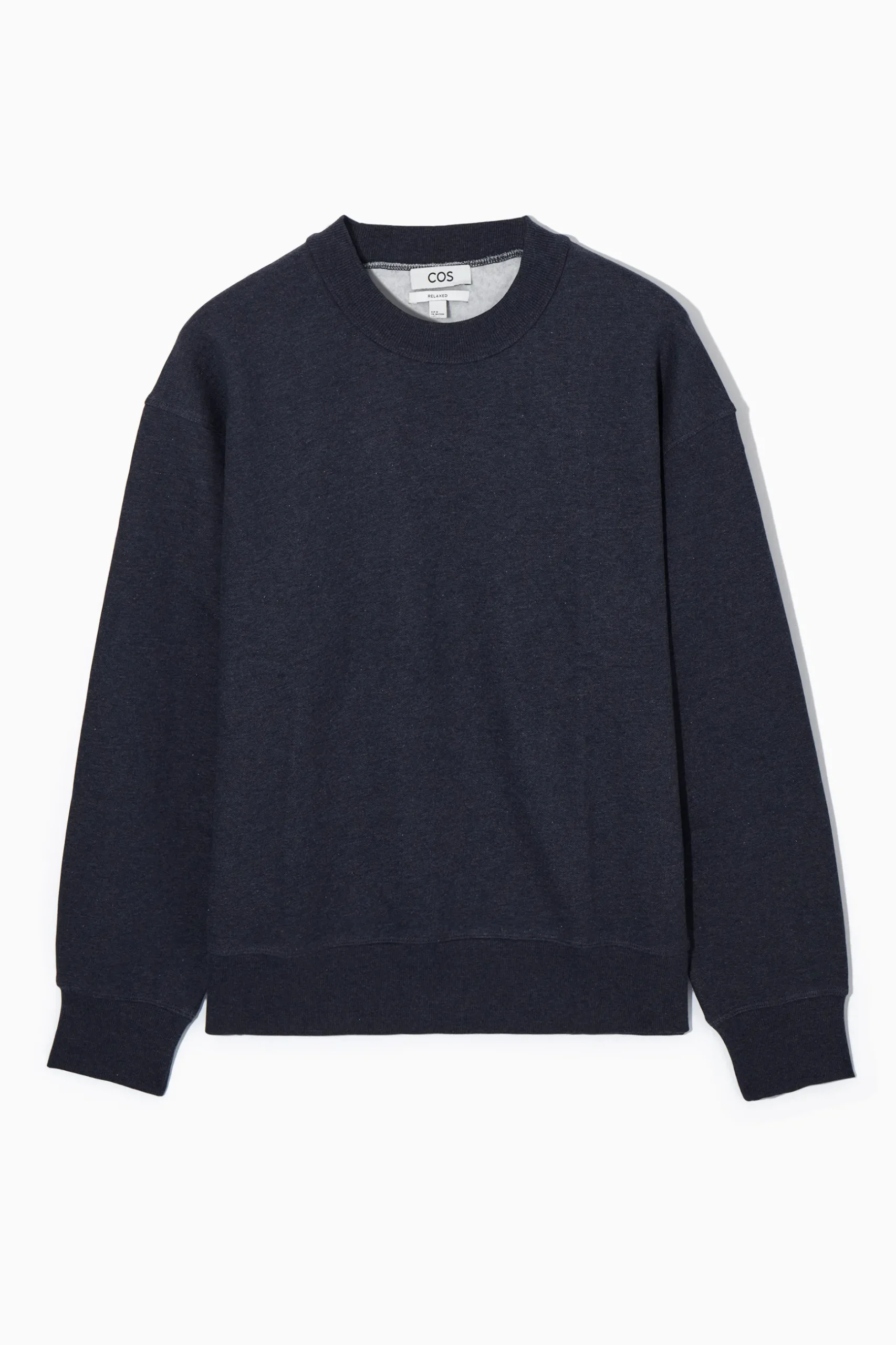 Hot COS BLUZA Z PÓŁGOLFEM Granatowy