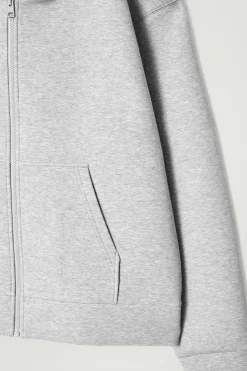 Discount COS BLUZA Z PIANKI NEOPRENOWEJ – OVERSIZED FIT Szary
