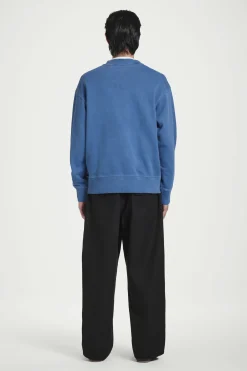 Discount COS BLUZA ZE SPRANEJ BAWEŁNY – RELAXED FIT Niebieski