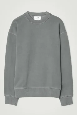Hot COS BLUZA ZE SPRANEJ BAWEŁNY – RELAXED FIT Spranaczerń