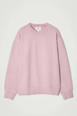 Best COS BLUZA ZE SPRANEJ BAWEŁNY – RELAXED FIT Różowy