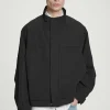 New COS BOMBERKA W STYLU UTILITY Z DIAGONALU Czarny