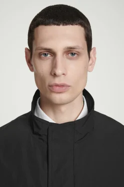 New COS BOMBERKA W STYLU UTILITY Z DIAGONALU Czarny