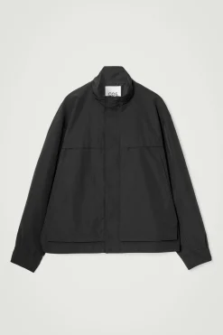 New COS BOMBERKA W STYLU UTILITY Z DIAGONALU Czarny