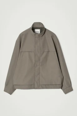 New COS BOMBERKA W STYLU UTILITY Z DIAGONALU Brązowoszary