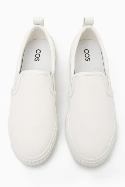 Hot COS CANVAS SLIPON TRAINERS Cream