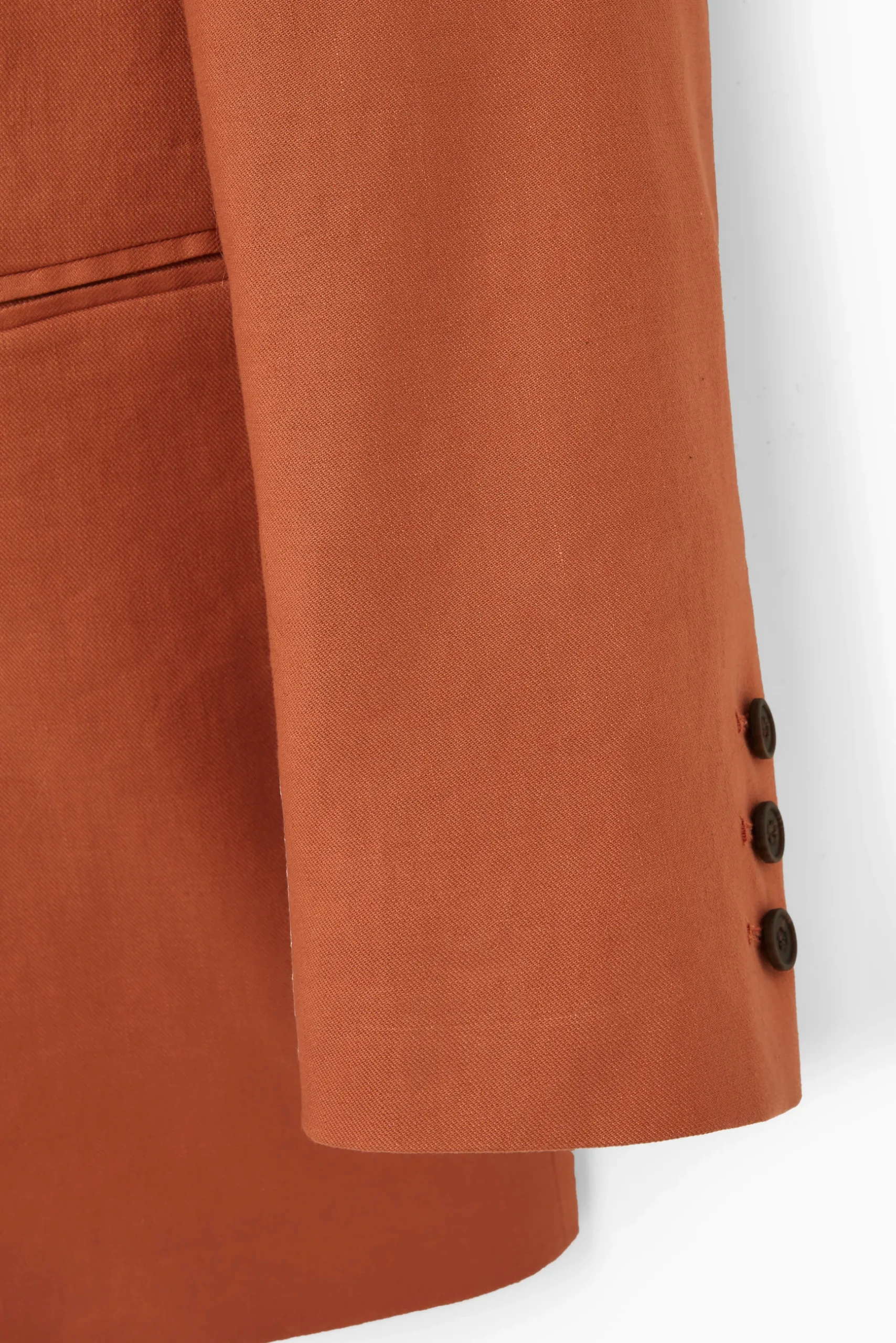 Clearance COS DŁUGA JEDNORZĘDOWA MARYNARKA – RELAXED FIT Terakota