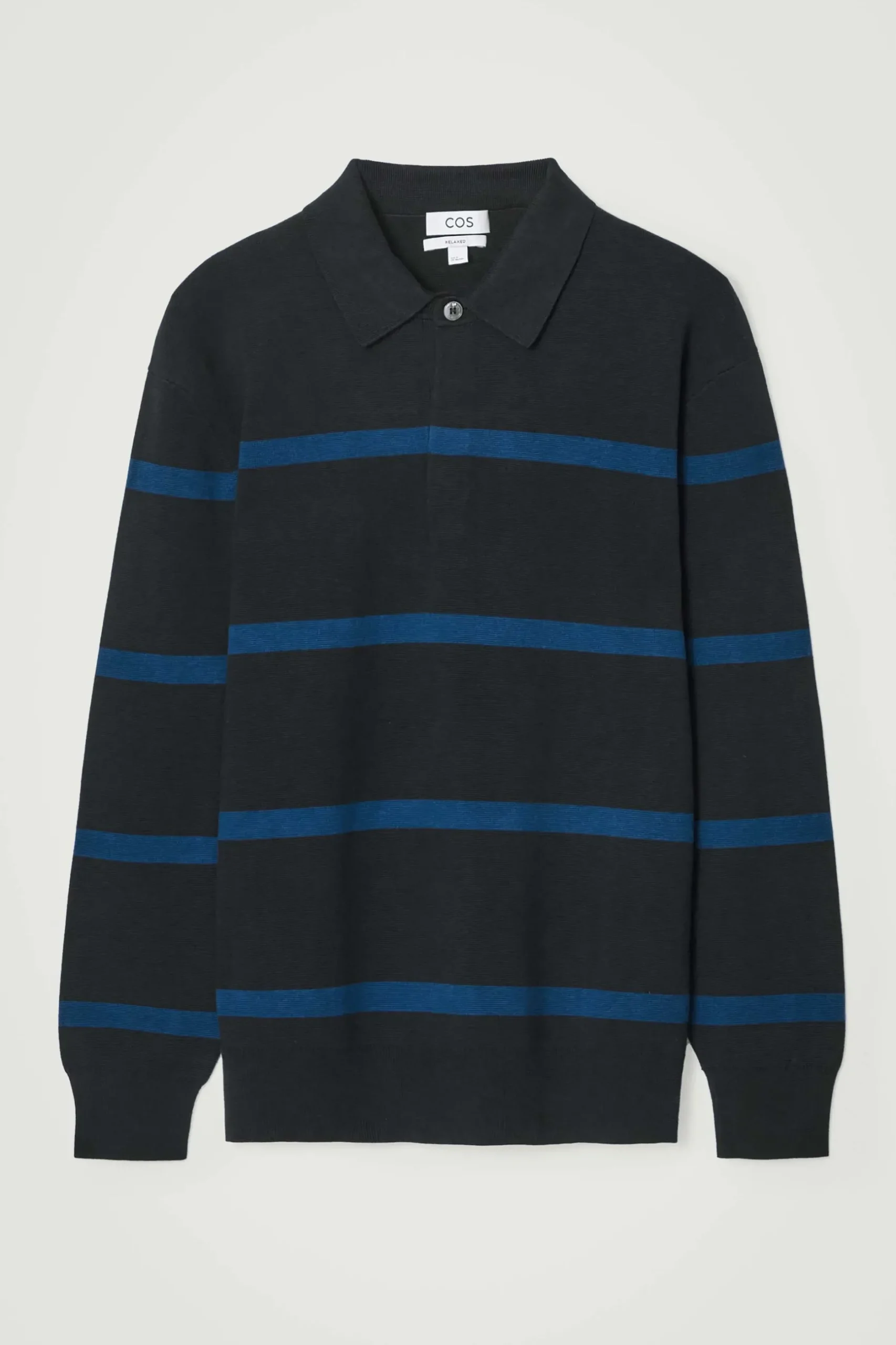 Best COS DZIANINOWA KOSZULKA POLO W PASKI