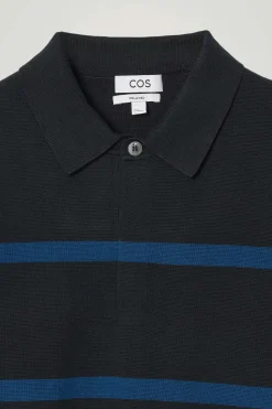 Best COS DZIANINOWA KOSZULKA POLO W PASKI