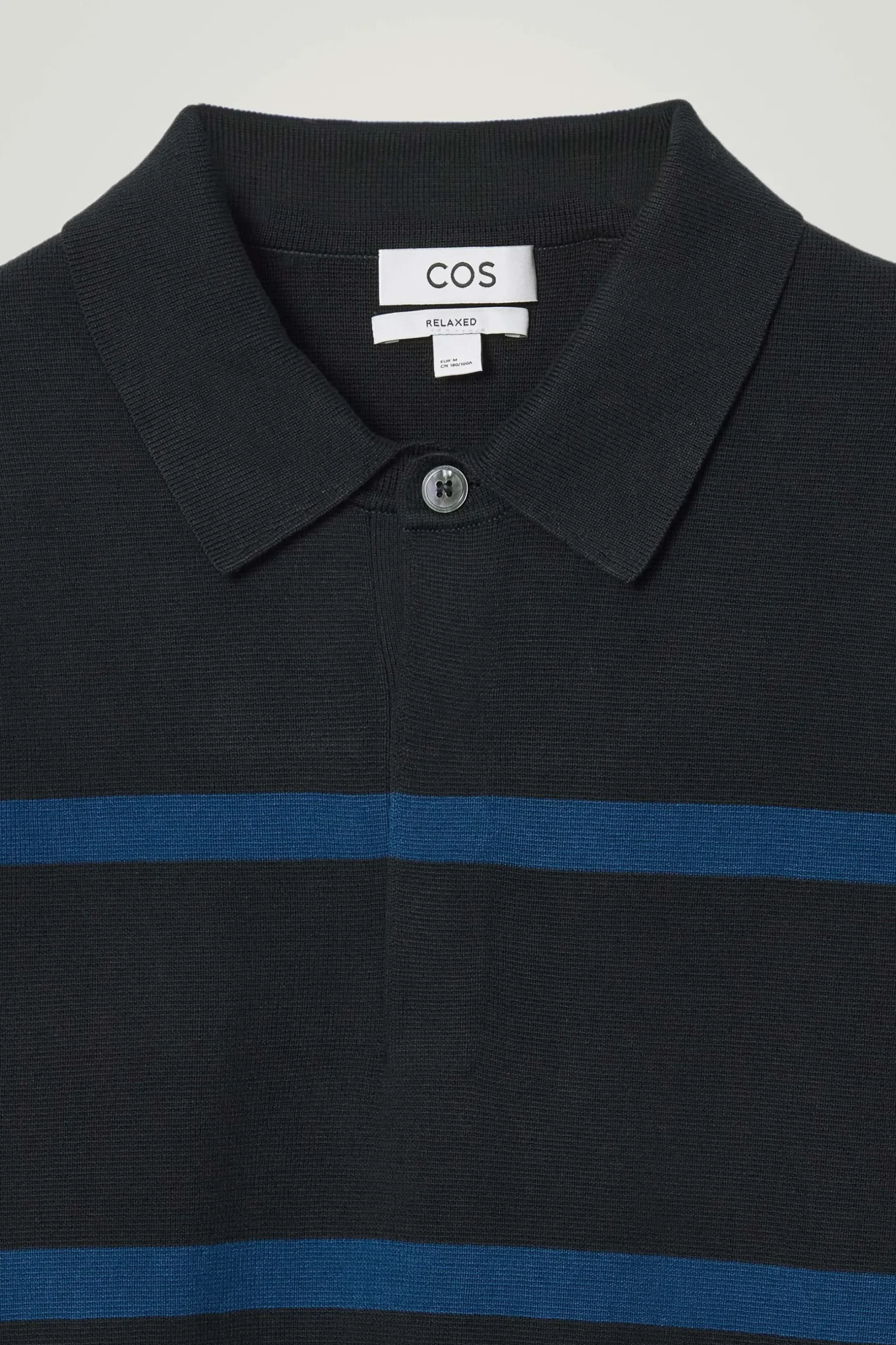 Best COS DZIANINOWA KOSZULKA POLO W PASKI