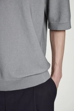 Best COS DZIANINOWY T-SHIRT O LUŹNYM KROJU Szary