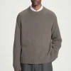 Sale COS GRUBY SWETER Z CZYSTEGO KASZMIRU Beżowy