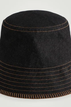 New COS JEANSOWY KAPELUSZ TYPU BUCKET Indygo