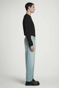 Fashion COS JEANSY „DOME” Z PROSTYMI NOGAWKAMI Jasnoniebieski