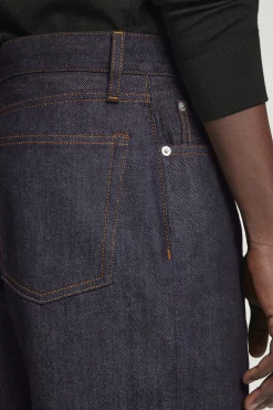 Discount COS JEANSY DOME Z SUROWEGO DENIMU Z PROSTYMI NOGAWKAMI Surowyindygo