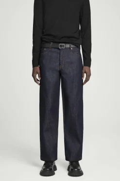 Discount COS JEANSY DOME Z SUROWEGO DENIMU Z PROSTYMI NOGAWKAMI Surowyindygo