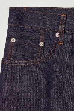 Discount COS JEANSY DOME Z SUROWEGO DENIMU Z PROSTYMI NOGAWKAMI Surowyindygo