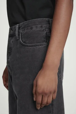 Fashion COS JEANSY „RIDER” Z PROSTYMI NOGAWKAMI Spranaczerń