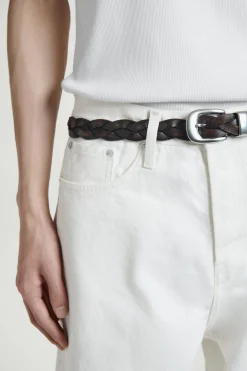 Fashion COS JEANSY „RIDER” Z PROSTYMI NOGAWKAMI Biały