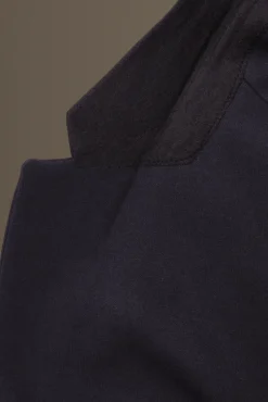 Discount COS JEDNORZĘDOWA MARYNARKA Z DŻERSEJU RELAXED FIT Granatowy