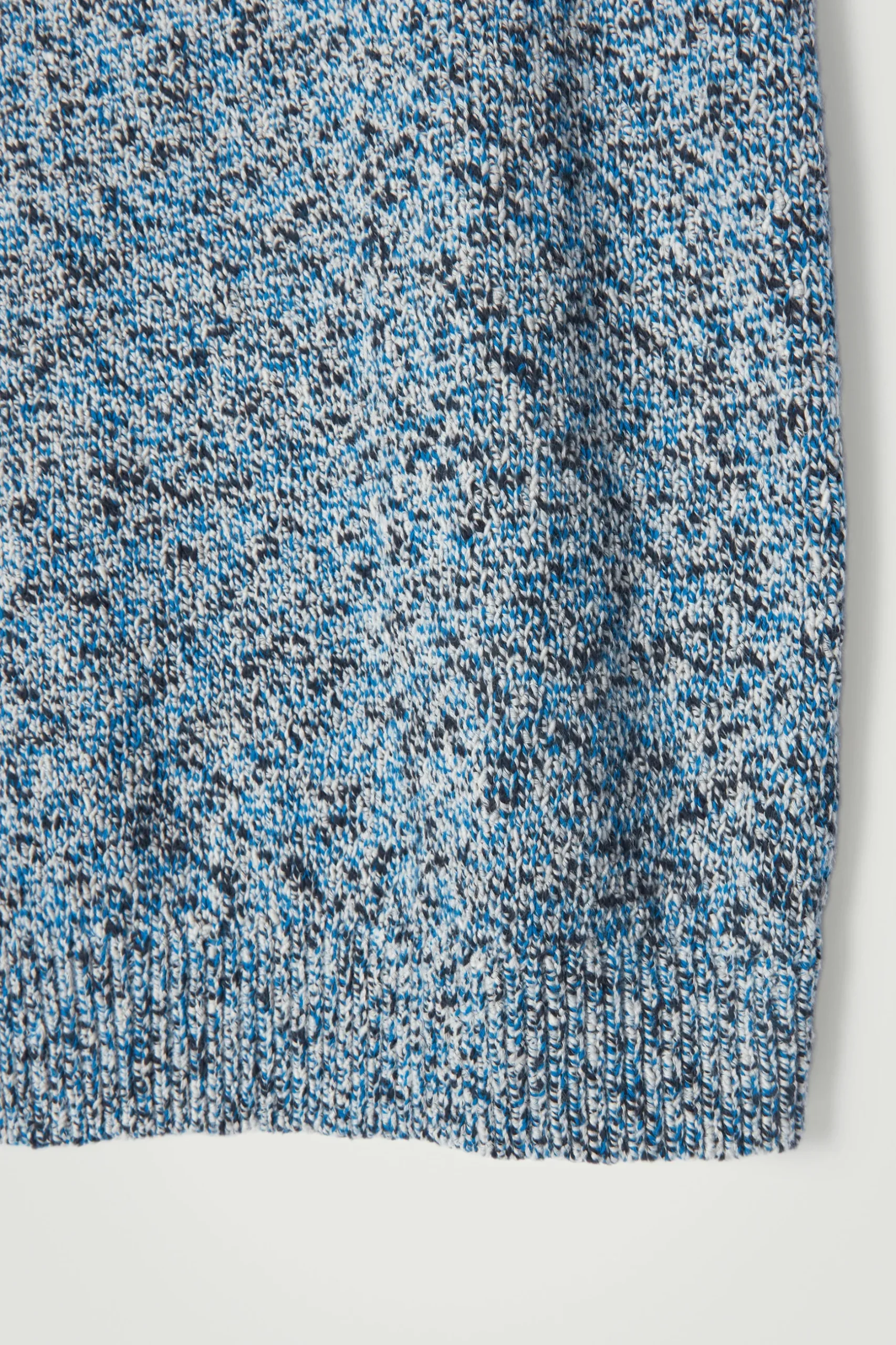 Sale COS KAMIZELKA Z MELANŻOWEJ DZIANINY – RELAXED FIT Niebieskimelanż