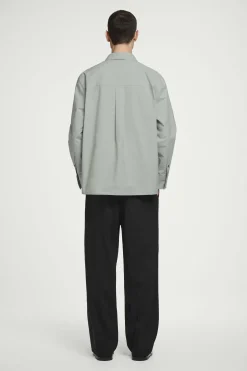 Fashion COS KLASYCZNA KOSZULA BAWEŁNIANA Jasnoszary