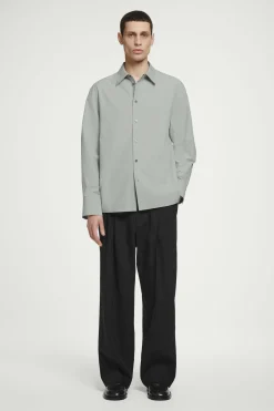 Fashion COS KLASYCZNA KOSZULA BAWEŁNIANA Jasnoszary