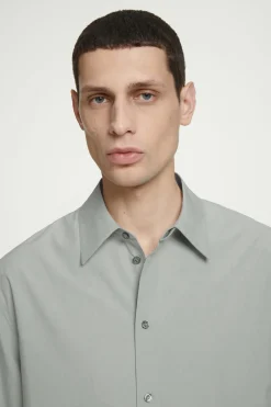 Fashion COS KLASYCZNA KOSZULA BAWEŁNIANA Jasnoszary