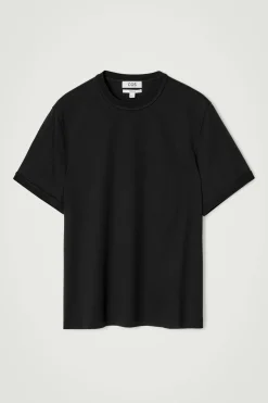 Best COS KLASYCZNY T-SHIRT Z BAWEŁNY MERCERYZOWANEJ Czarny