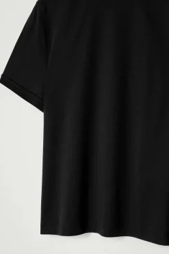Best COS KLASYCZNY T-SHIRT Z BAWEŁNY MERCERYZOWANEJ Czarny