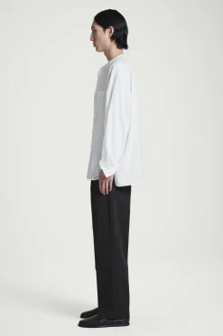 Fashion COS KOKONOWA BAWEŁNIANA KOSZULA – OVERSIZED FIT Biały