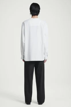Fashion COS KOKONOWA BAWEŁNIANA KOSZULA – OVERSIZED FIT Biały