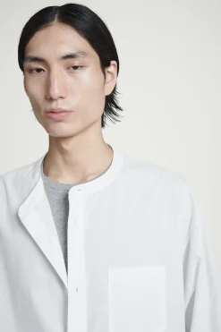 Fashion COS KOKONOWA BAWEŁNIANA KOSZULA – OVERSIZED FIT Biały