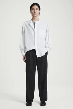 Fashion COS KOKONOWA BAWEŁNIANA KOSZULA – OVERSIZED FIT Biały