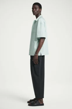 Sale COS KOSZULA UTILITY Z KRÓTKIM RĘKAWEM OVERSIZE Miętowozielony