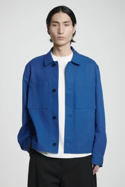 Outlet COS KOSZULA WIERZCHNIA W STYLU UTILITY – RELAXED FIT Kobaltowy