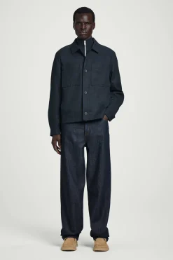 Fashion COS KOSZULA WIERZCHNIA W STYLU UTILITY – RELAXED FIT Granatowy