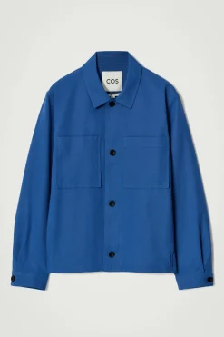 Outlet COS KOSZULA WIERZCHNIA W STYLU UTILITY – RELAXED FIT Kobaltowy