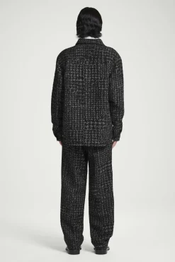 Outlet COS KOSZULA WIERZCHNIA Z DZIANINY BOUCLÉ W PEPITKĘ