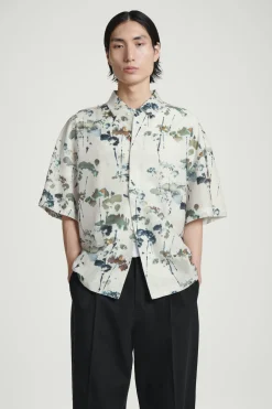 Fashion COS KOSZULA Z KRÓTKIM RĘKAWEM I NADRUKIEM W KWIATY