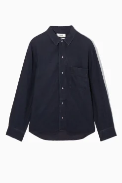 Sale COS KOSZULA Z LEKKIEGO DENIMU – RELAXED FIT Granatowy