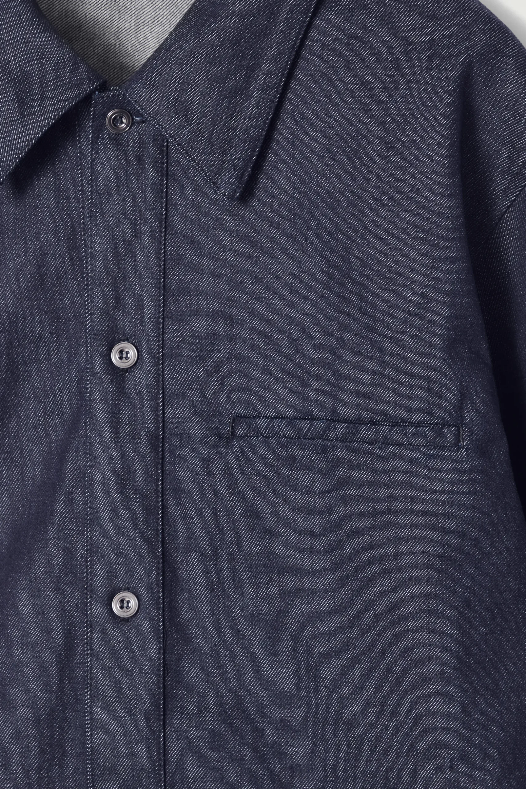 Clearance COS KOSZULA Z SUROWEGO DENIMU Indygo