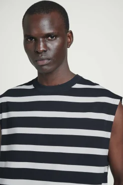 Fashion COS KOSZULKA BEZ RĘKAWÓW Z KREPY BAWEŁNIANEJ