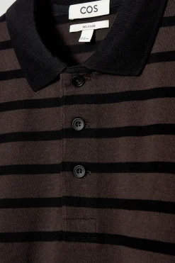 Outlet COS KOSZULKA POLO W PASKI Z DŁUGIM RĘKAWEM