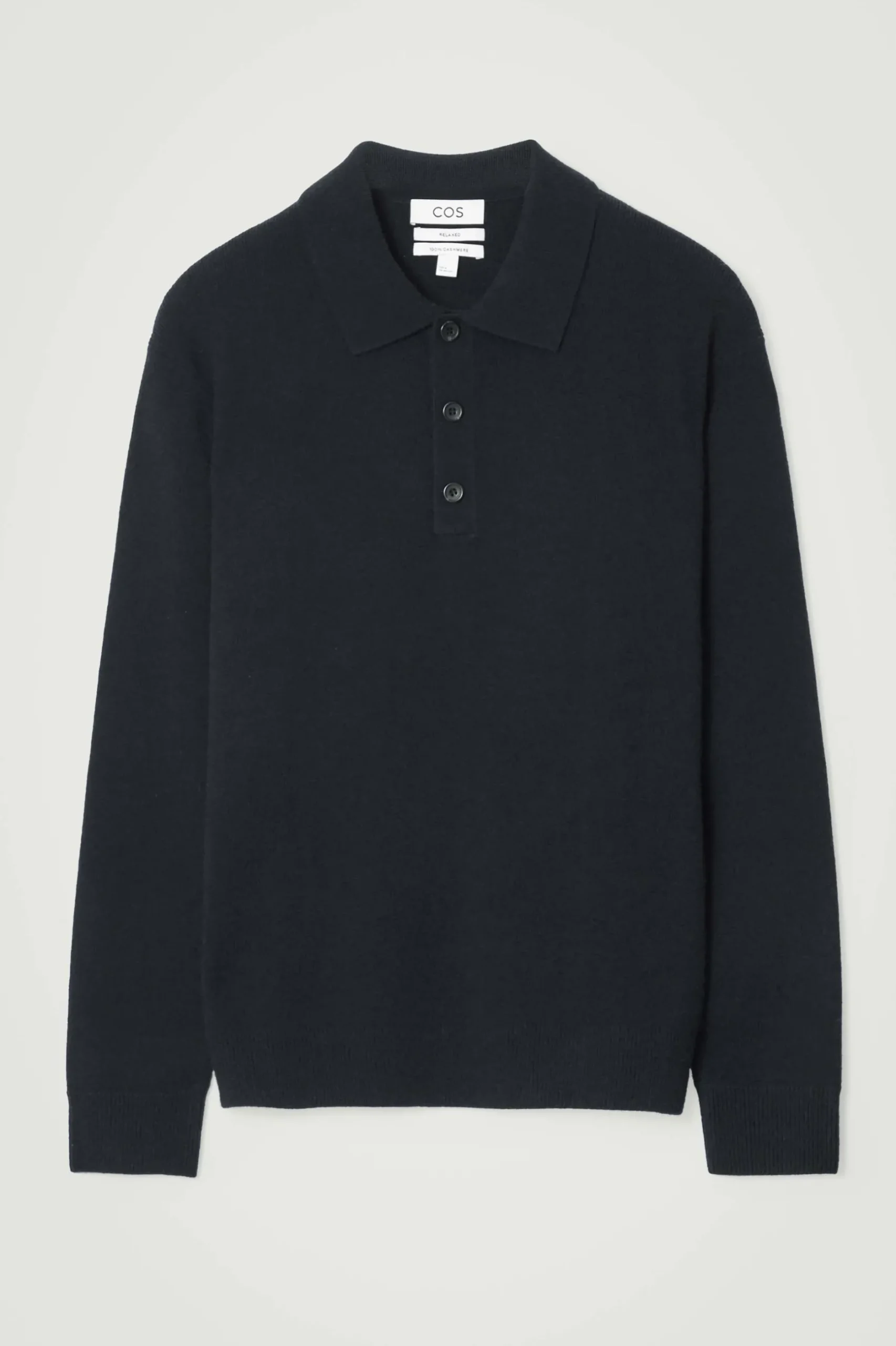 Clearance COS KOSZULKA POLO Z CZYSTEGO KASZMIRU Granatowy