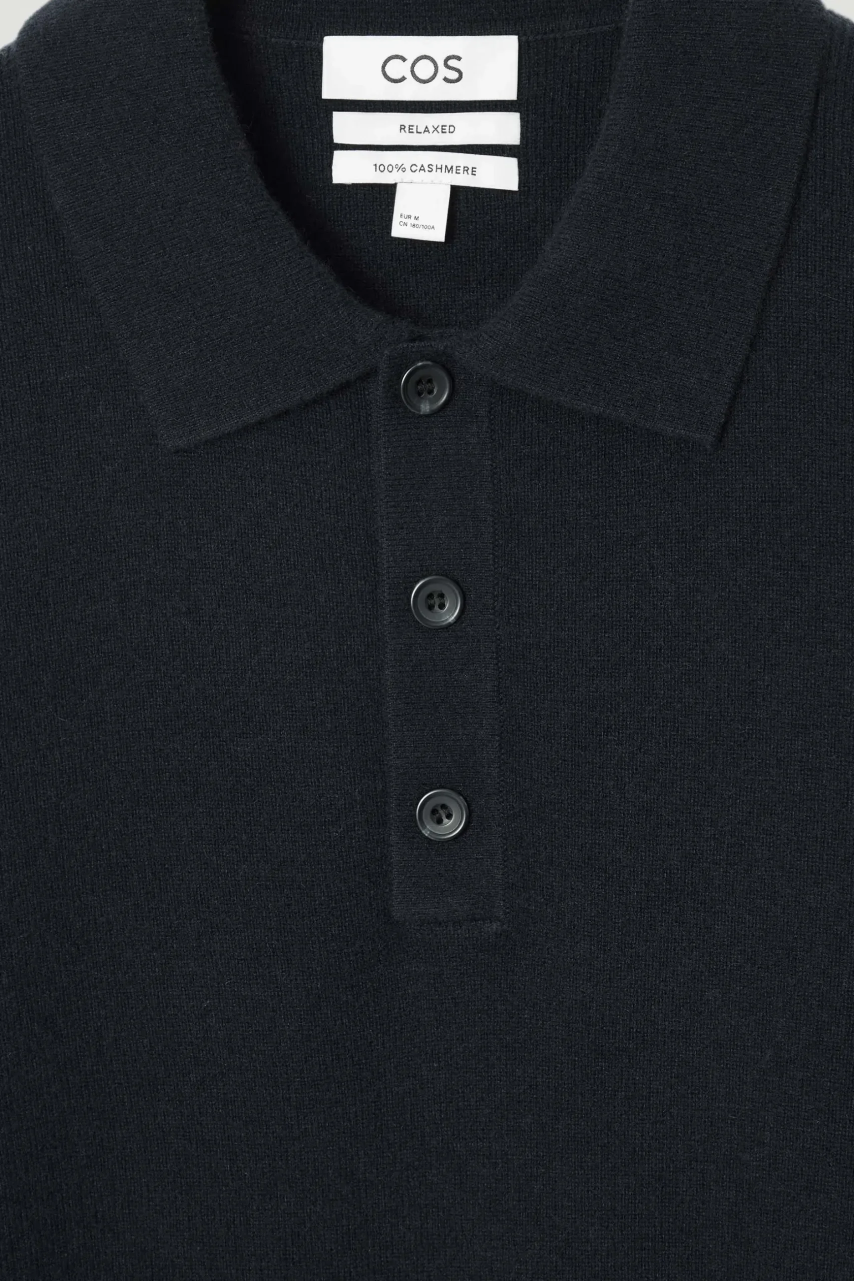 Clearance COS KOSZULKA POLO Z CZYSTEGO KASZMIRU Granatowy