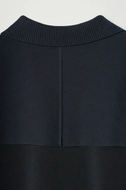 Best COS KOSZULKA POLO Z DWUSTRONNEJ DZIANINY Granatowy