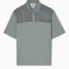 Sale COS KOSZULKA POLO Z SIATECZKOWYM PANELEM Grey