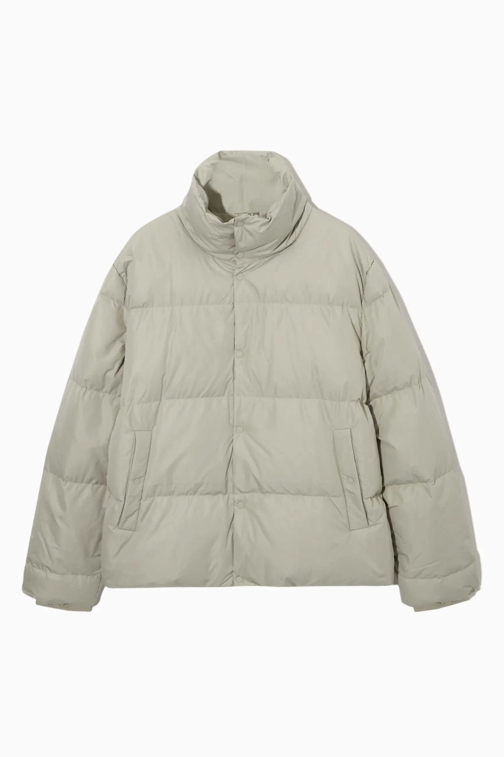 Best COS KRÓTKA PUCHOWA KURTKA Lightgrey