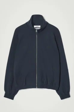 Fashion COS KURTKA W STYLU UTILITY Z WYSOKIM KOŁNIERZEM Granatowy